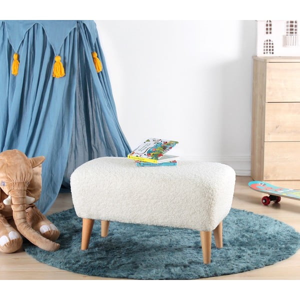 Pouf bianco per bambini Moouv - Artie-image-1