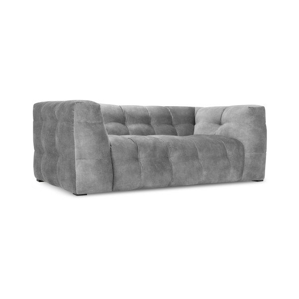 Divano in velluto grigio , 208 cm Vesta - Windsor & Co Sofas-image-3