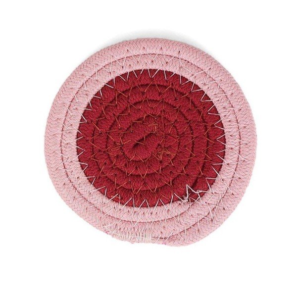 Set di sottobicchieri rosa in tessuto 4 pz Piff – ONA