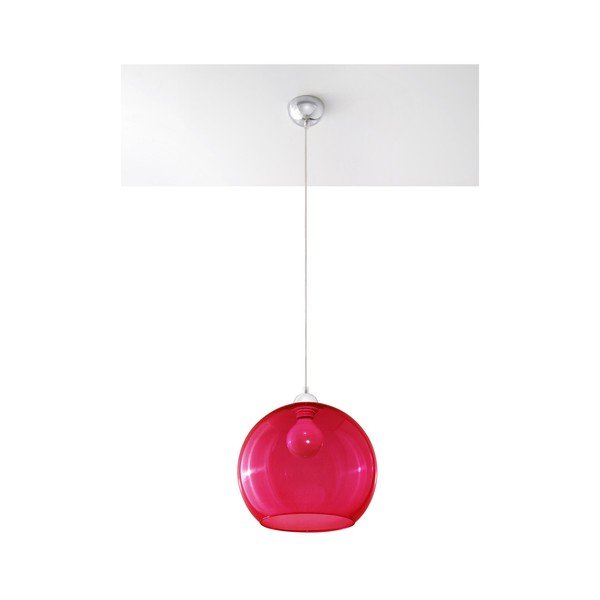 Lampada da soffitto rossa Bilbao - Sollux