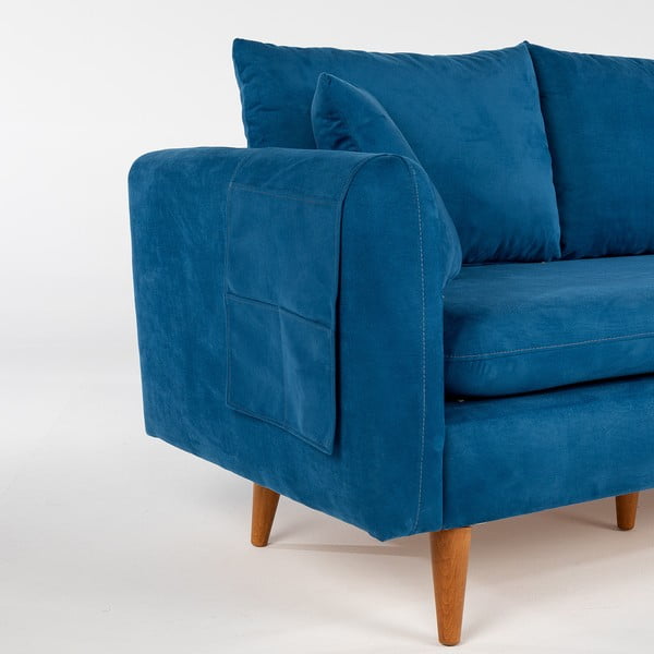 Divano blu scuro 215 cm Sofia - Balcab Home-image-1