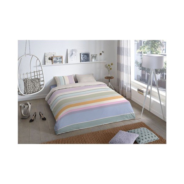 Biancheria da letto in cotone Premento Aaron, 200 x 200 cm - Good Morning-image-1