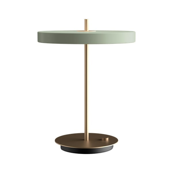 Lampada da tavolo dimmerabile a LED verde chiaro con paralume in metallo (altezza 41,5 cm) Asteria Table - UMAGE