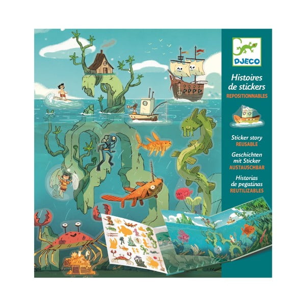 Set creativo Sea Sticker Story - Djeco-image-1