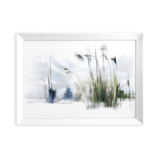Dipinto stampato con cornice inclusa 56x75 cm Blue Grasses – Styler