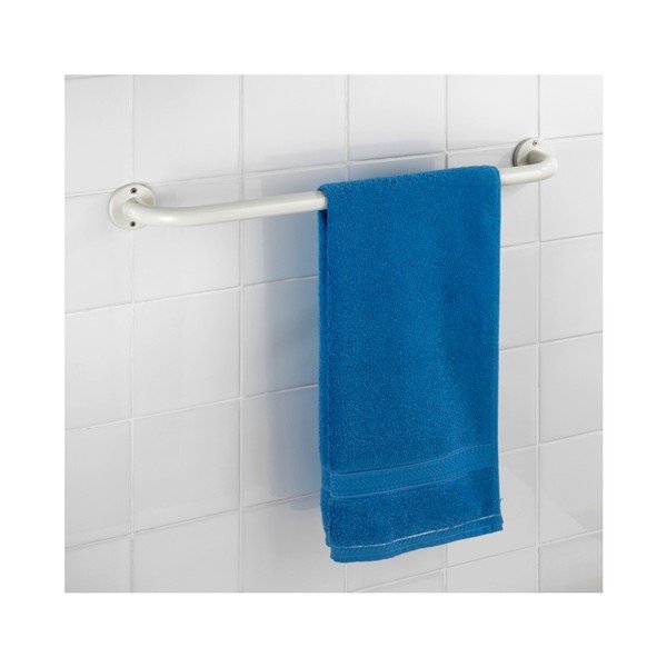 Maniglia da parete per bagno bianca, 60 cm Basic - Wenko-image-2