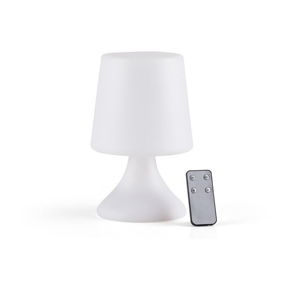 Lampada da tavolo a LED bianca con telecomando (altezza 25,5 cm) Midnat - Villa Collection