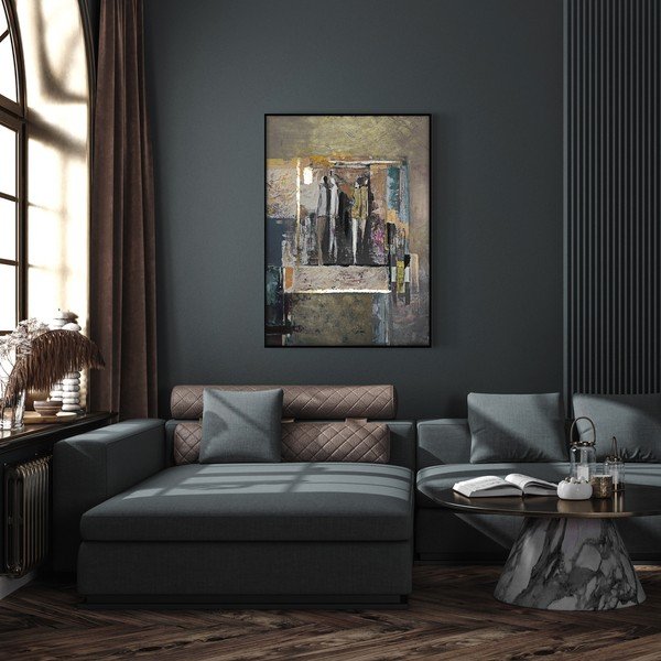 Obraz s ručně malovanými prvky 70x100 cm Loneliness – Styler-image-1