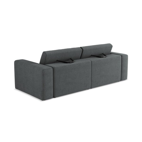 Divano componibile grigio 224 cm Kalea – Makamii-image-3