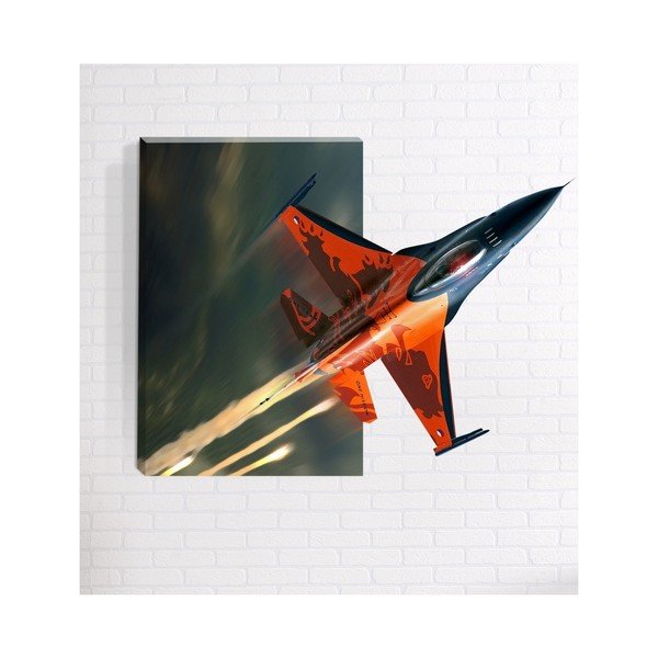 Nástěnný 3D obraz Mosticx Raketa, 40 x 60 cm