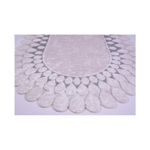 Tappeto grigio Zinno Oval Gri, 80 x 120 cm - Vitaus-image-1
