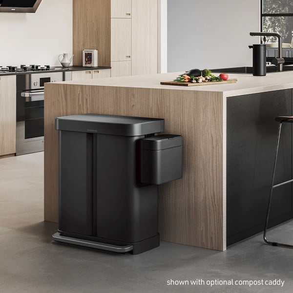Cestino in acciaio a pedale per rifiuti differenziati 58 l - simplehuman-image-1