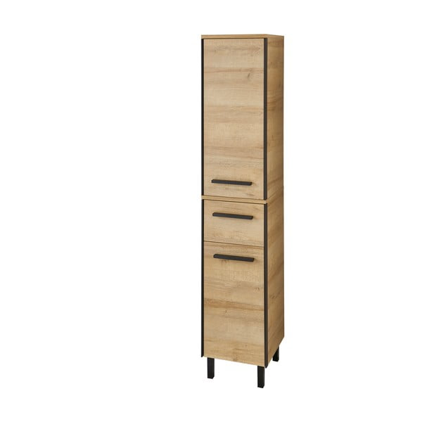 Mobile per bagno di colore naturale con effetto rovere da appendere 70x30 cm Quickset 395 – Pelipal-image-4