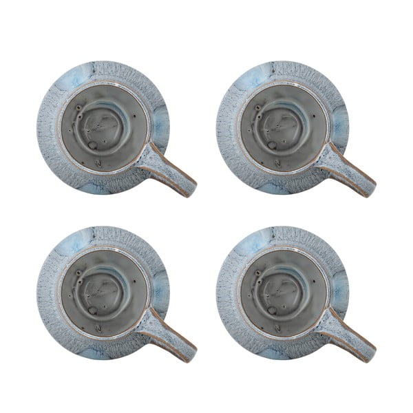 Tazze in set azzurre in gres 4 pz 300 ml Bessie – Bloomingville-image-2