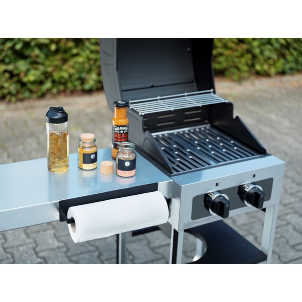 Supporto magnetico nero per rotoli da cucina Black Outdoor Kitchen Ima - Wenko-image-1