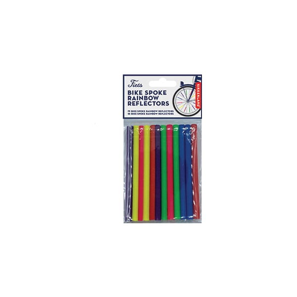 Bastoncini arcobaleno riflettenti per bicicletta 12 pz. - Kikkerland-image-2
