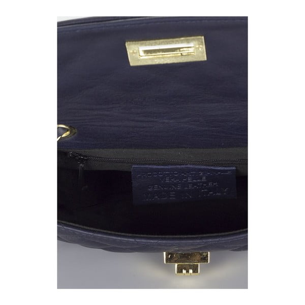 Borsa in pelle blu scuro Phaedra - Giulia Massari-image-3