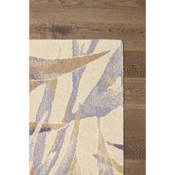 Tappeto in lana beige 133x180 cm Florid - Agnella-image-3