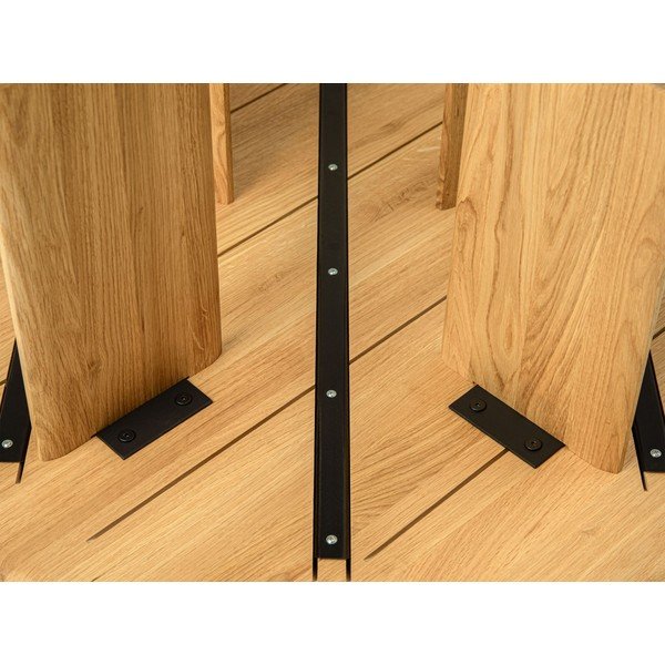 Tavolo da pranzo rotondo in rovere massiccio ø 120 cm Charlotte – Micadoni -image-2