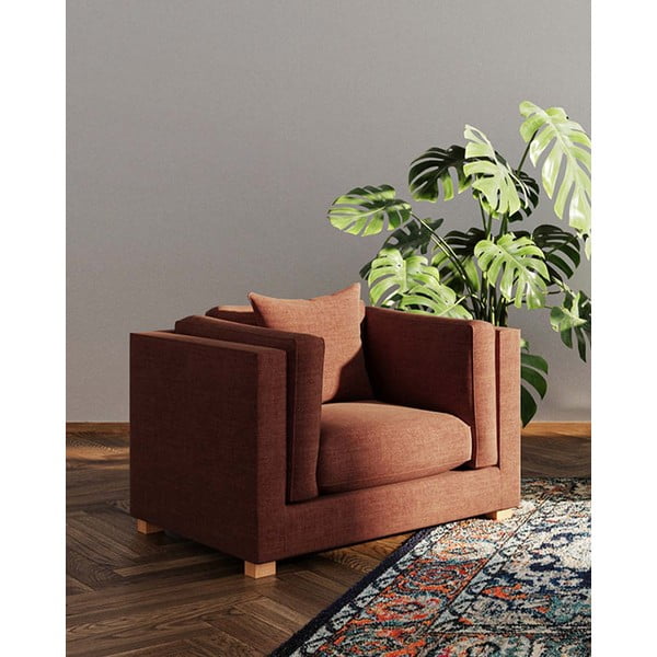 Poltrona relax in colore mattone Pomo - Ame Yens-image-1