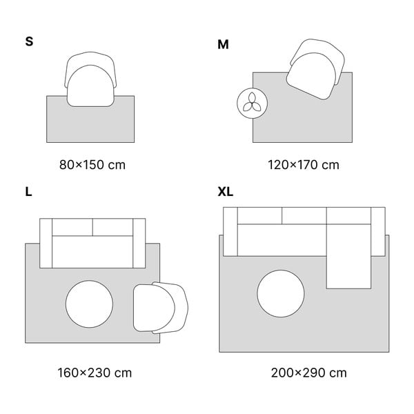Tappeto color mattone 80x150 cm Lena - Universal-image-4