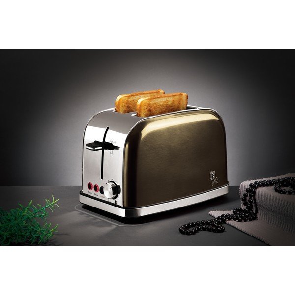 Tostapane in colore oro Shiny Black Collection - BerlingerHaus-image-2