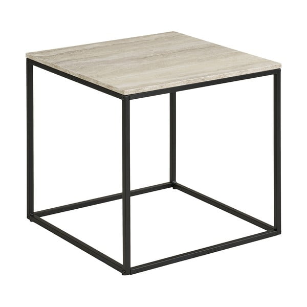 Tavolino con effetto pietra 45x45 cm Vita – House Nordic