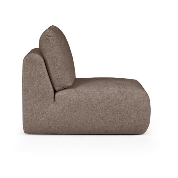 Poltrona marrone rivestita in bouclé Mirel – Rodier-image-3