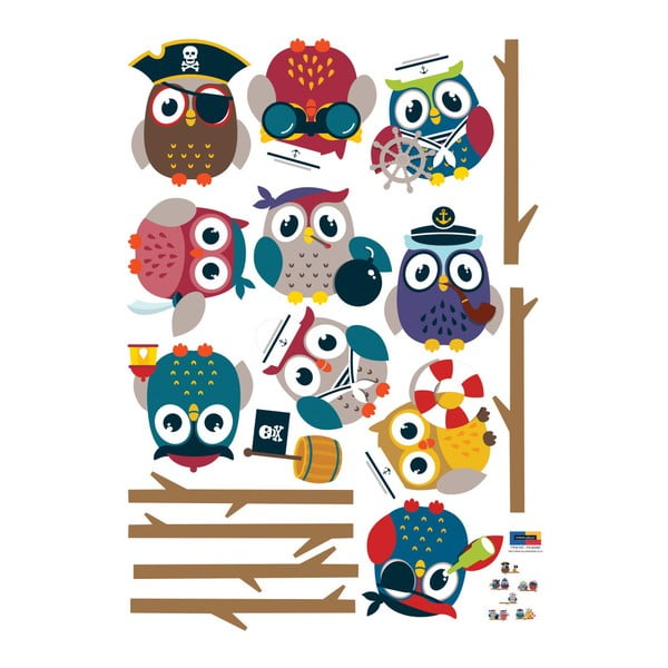 Set di adesivi murali Owls - Ambiance-image-2