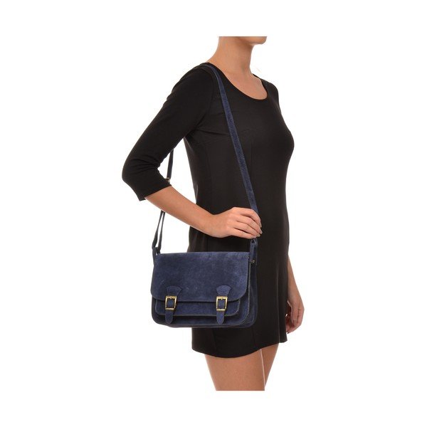 Borsa Ella in pelle blu scuro - Renata Corsi-image-4