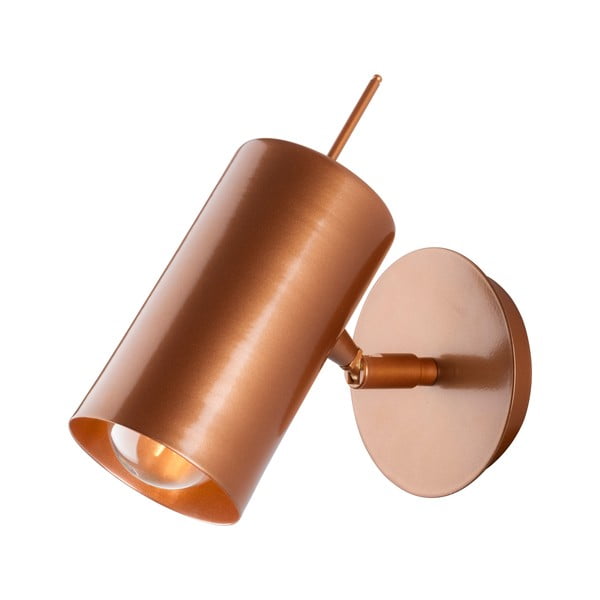 Lampada da parete color rame, altezza 16 cm Geo - Squid Lighting