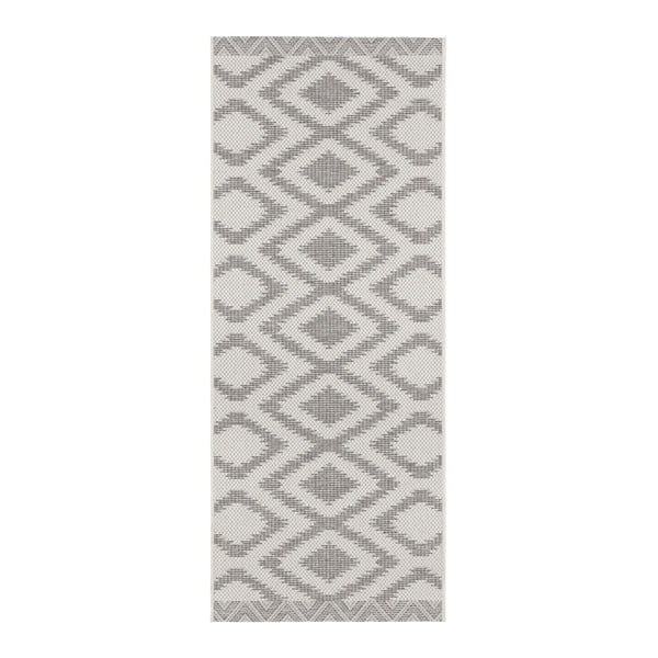 Tappeto da esterno grigio e crema , 70 x 200 cm Isle - NORTHRUGS