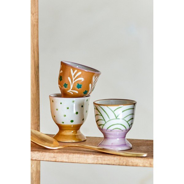 Portauovo in gres in set da 3 pezzi Vincent - Bloomingville-image-3