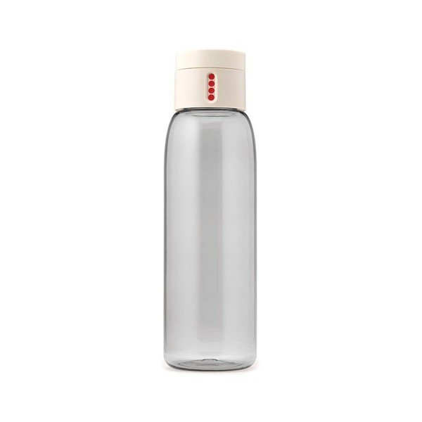 Láhev s počítadlem v barvě slonovinové kosti Joseph Joseph Dot, 600 ml