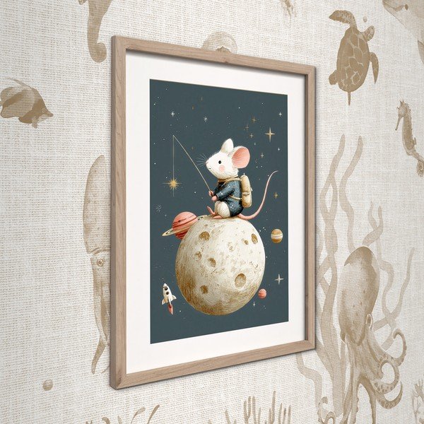 Quadro da bambini 30x40 cm Astro Mouse – Styler-image-2