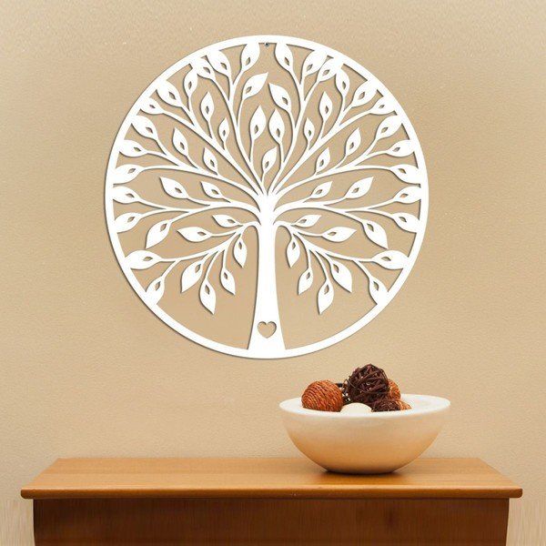 Albero di decorazione murale bianco - Evila Originals-image-1