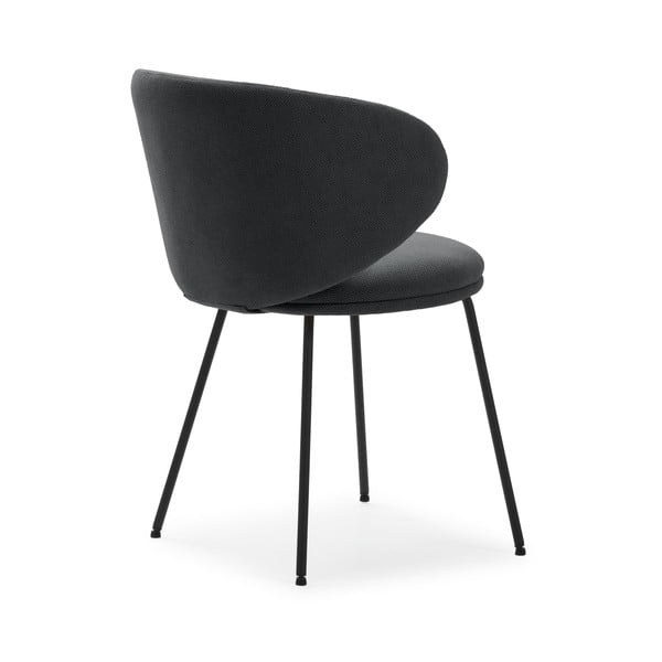 Set di sedie da pranzo grigio scuro in imbottito 2 pz Rush – Marckeric-image-4