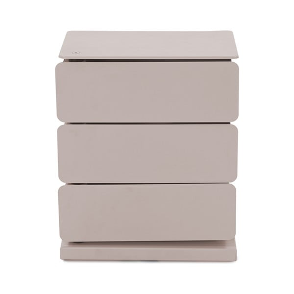 Cassettiera in metallo grigio-beige 37x54,5 cm Joey - Spinder Design