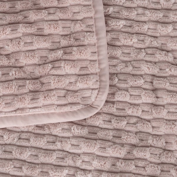 Copriletto rosa con rivestimento trapuntato 180x260 cm – Ixia-image-1