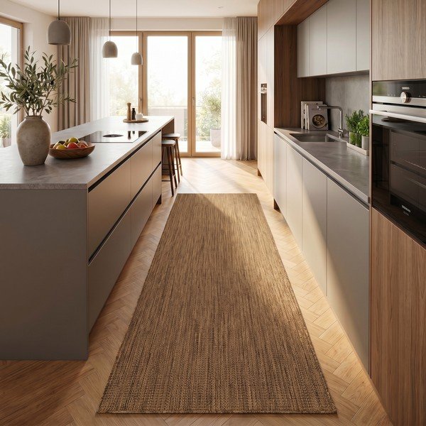 Passatoia da interno ed esterno marrone 80x250 cm Mira 1450 – Ayyildiz Carpets-image-1