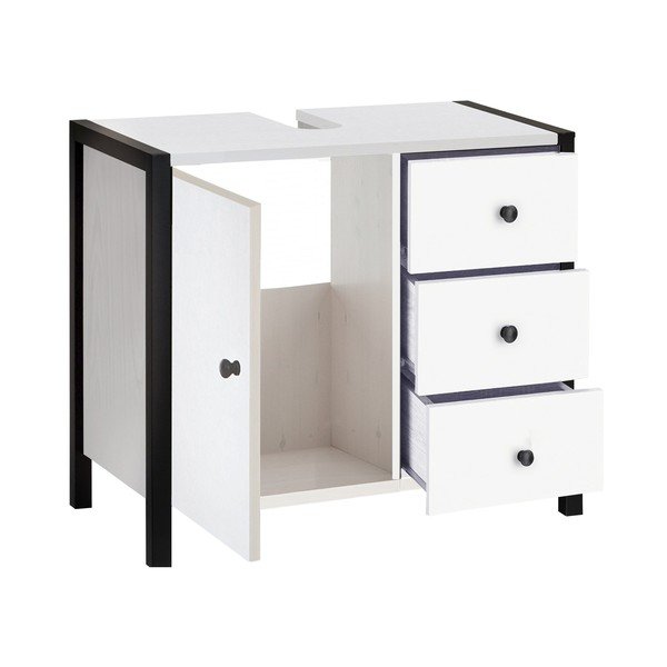 Mobile bianco per lavabo 60x55 cm Chris - Støraa-image-1