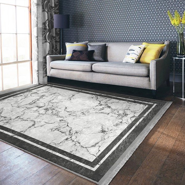 Tappeto bianco-grigio 120x180 cm - Mila Home-image-1