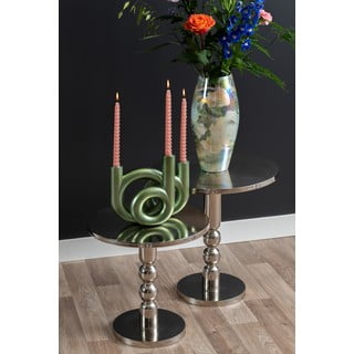 Tavolo rotondo in metallo ø 44 cm Sheen - Leitmotiv