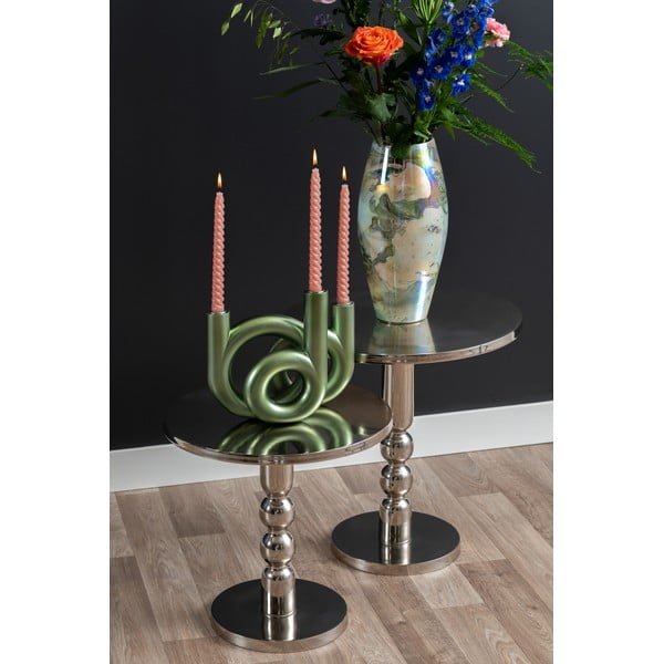 Tavolo rotondo in metallo ø 44 cm Sheen - Leitmotiv-image-1