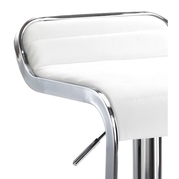 Sgabello da bar in bianco e argento 67 cm Snappy - Tomasucci-image-3