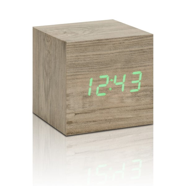 Sveglia digitale Wooden Cube Click – Gingko