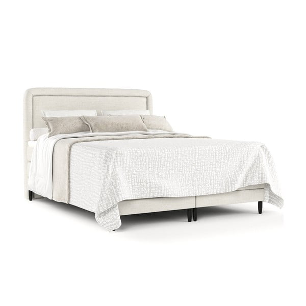 Letto boxspring crema 160x200 cm Dove - Maison de Rêve-image-2