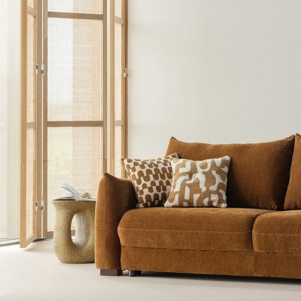 Set di cuscini decorativi in ciniglia 3 pz 45x45 cm Fayden – WOOOD-image-1
