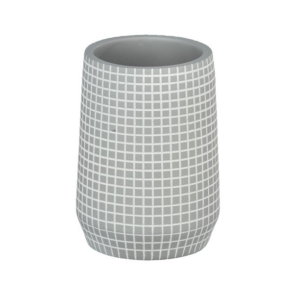 Tazza grigia per spazzolini da denti Ohrid - Wenko