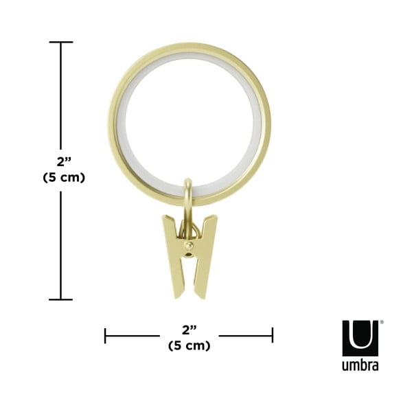 Anelli per tende con rana in set da 7 Cappa - Umbra-image-4